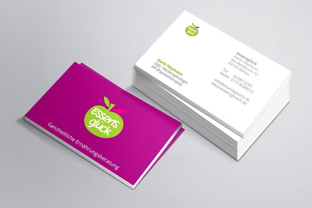 Logo und Visitenkarten für eine Ernährungsberatung