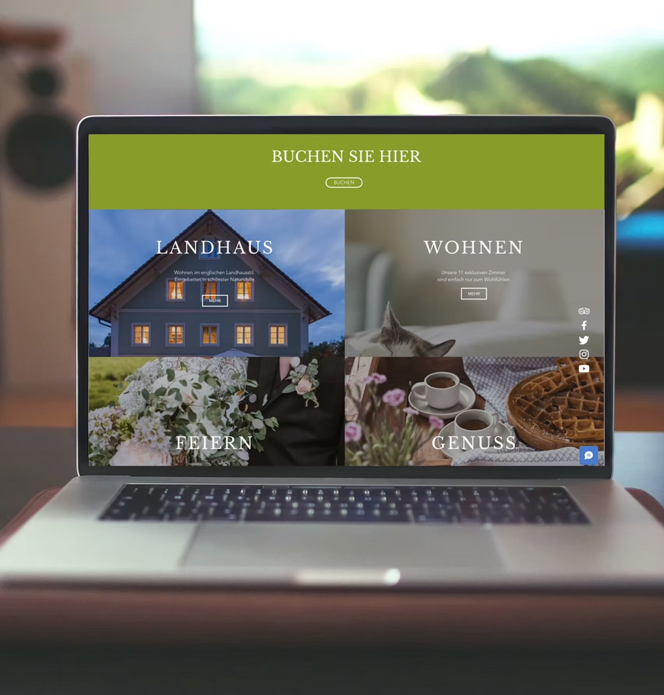 Webseite für ein Landhotel